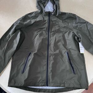 Men's Olive Green Hooded Jacket